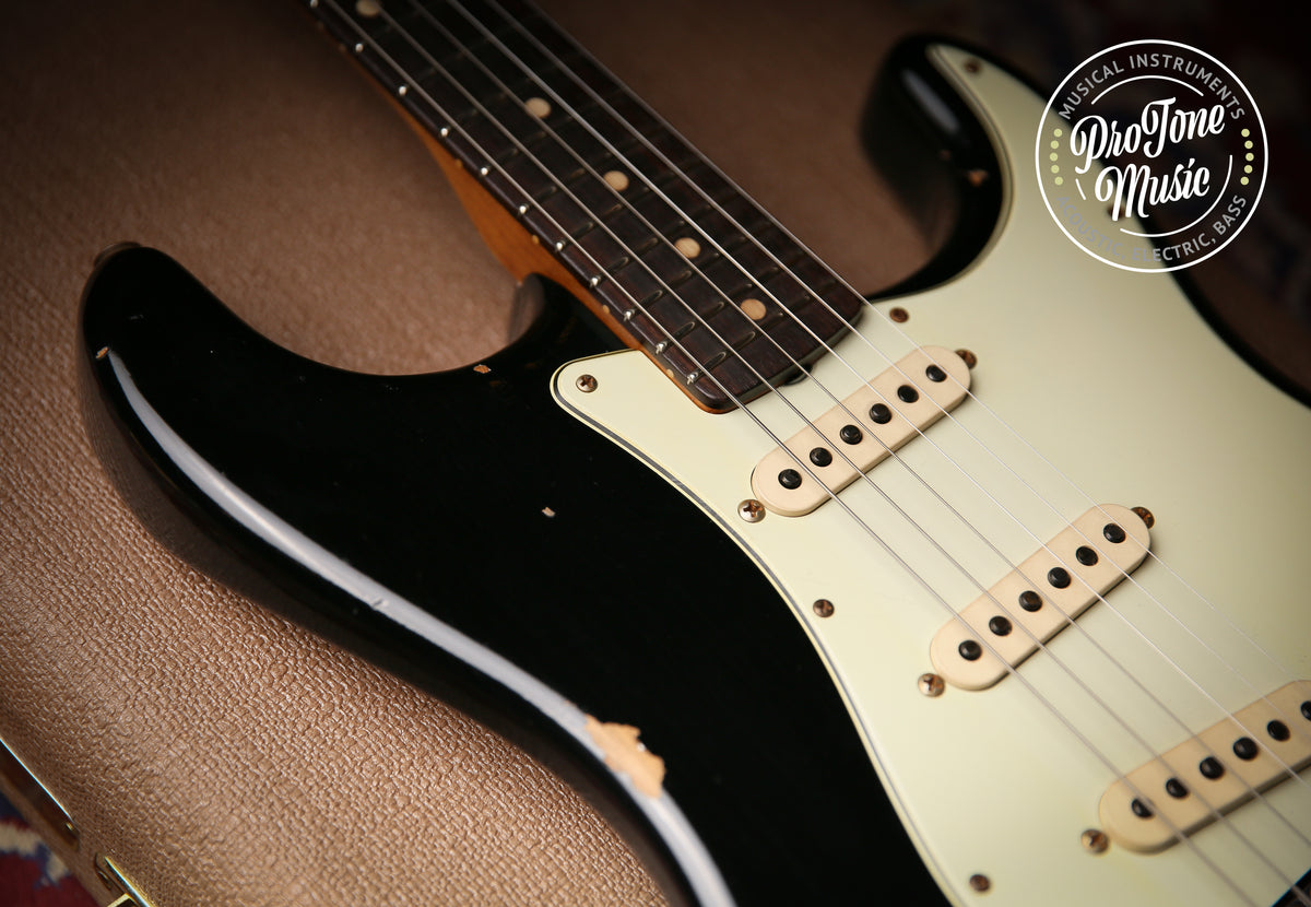 2022 Fender USA Custom Shop Late 59&#39; Heavy Relic Stratocaster Black