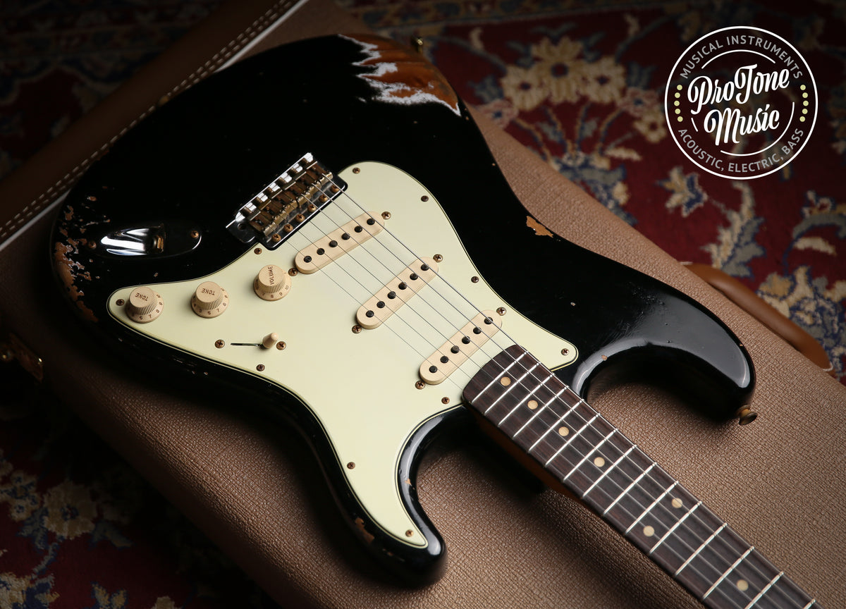 2022 Fender USA Custom Shop Late 59&#39; Heavy Relic Stratocaster Black