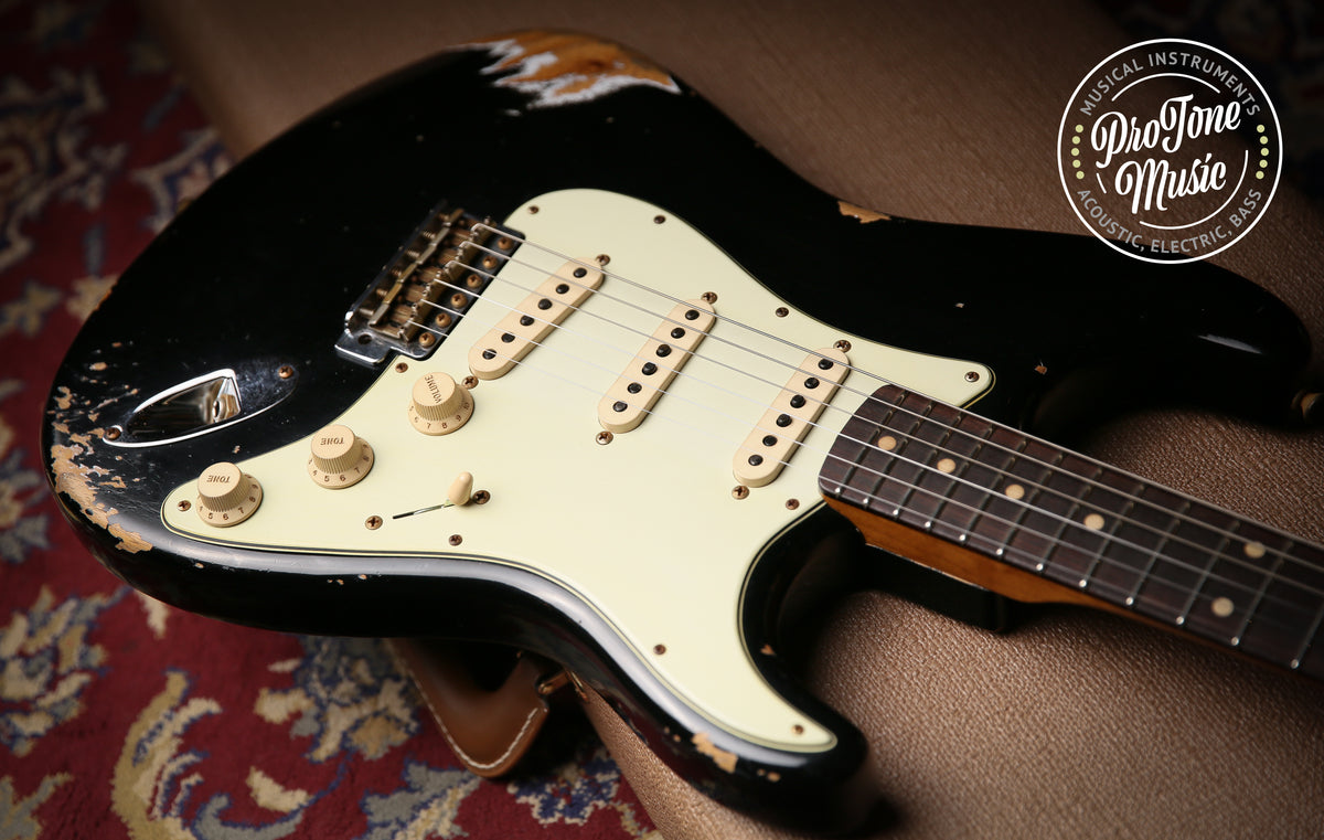 2022 Fender USA Custom Shop Late 59&#39; Heavy Relic Stratocaster Black