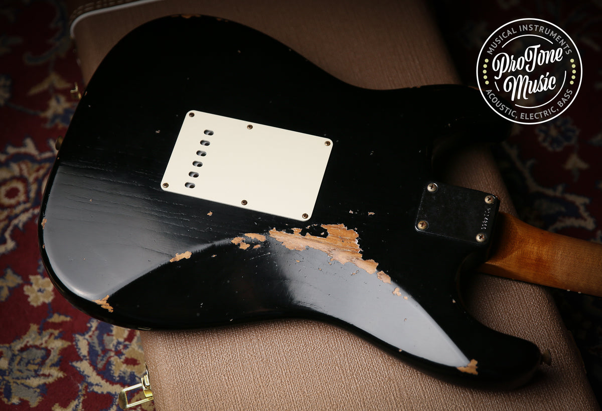 2022 Fender USA Custom Shop Late 59&#39; Heavy Relic Stratocaster Black