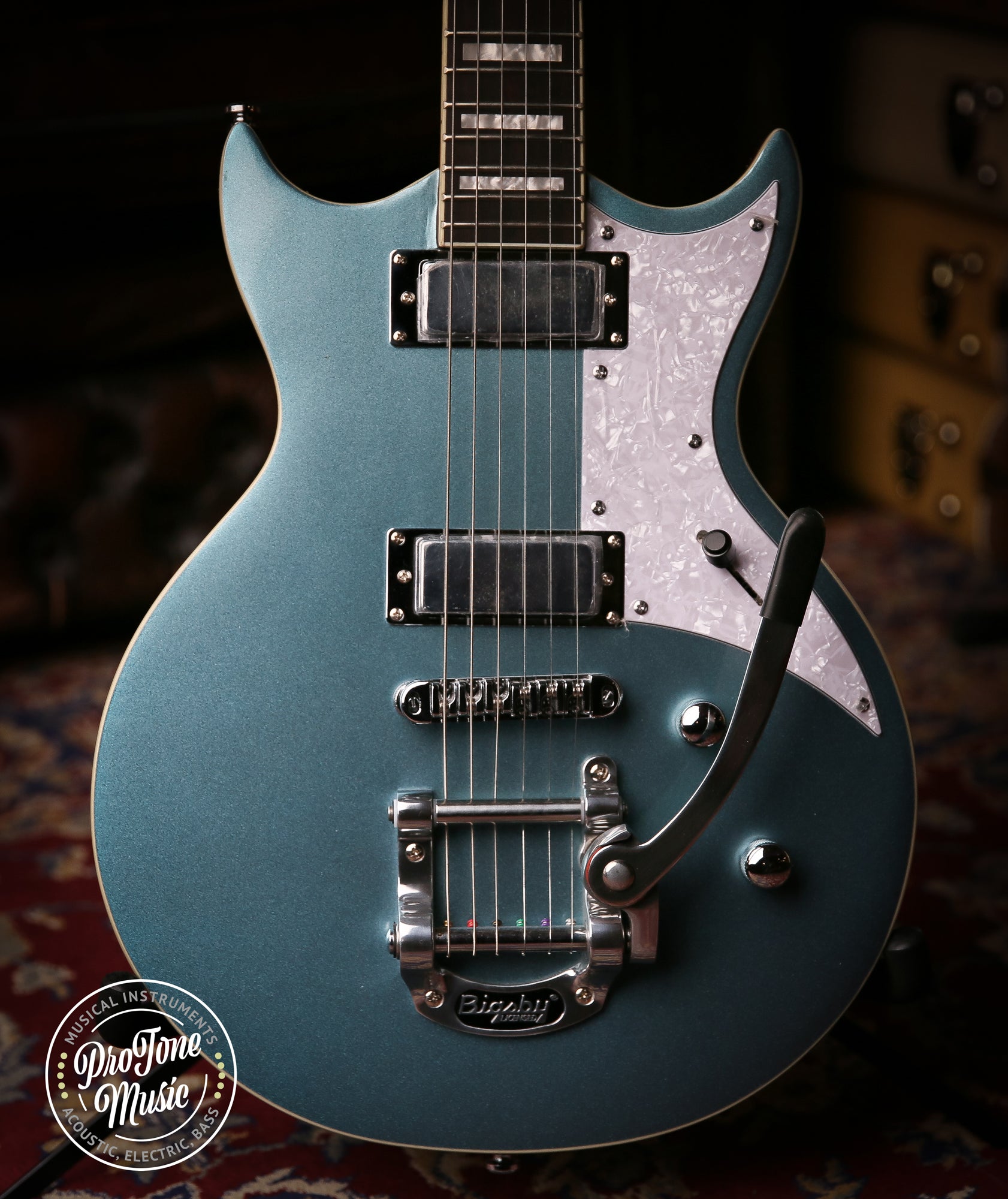 Aria Pro II 212 Mk 2 Bowery Phantom Blue Electric Guitar - ProTone Music