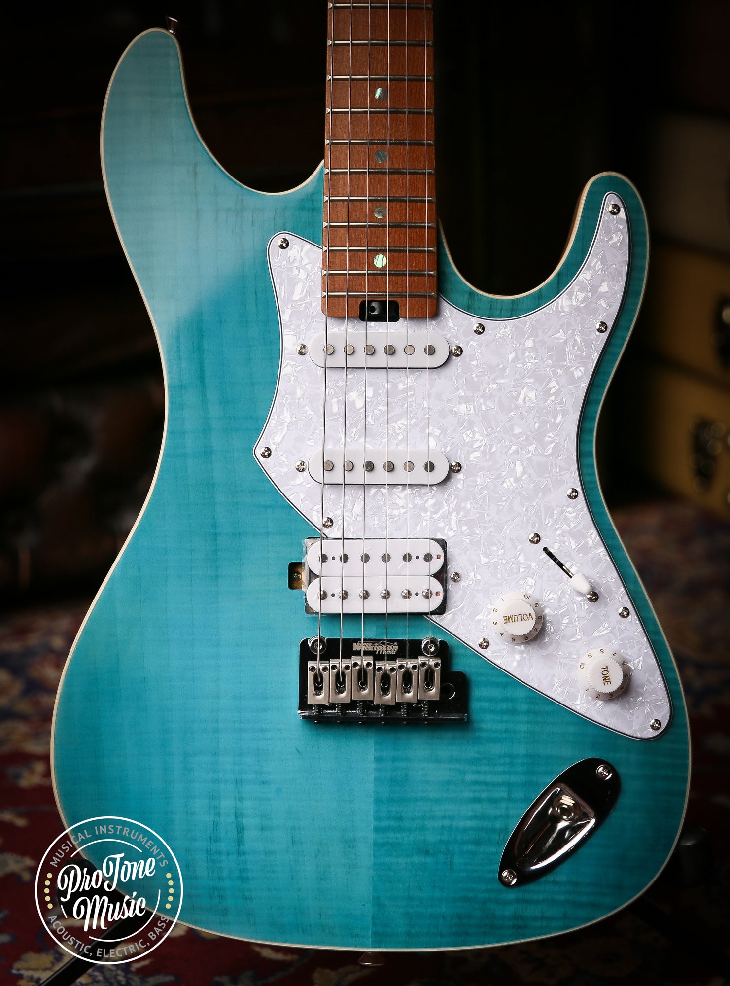 Aria 714 MK2 Fullerton Turquoise Blue - ProTone Music