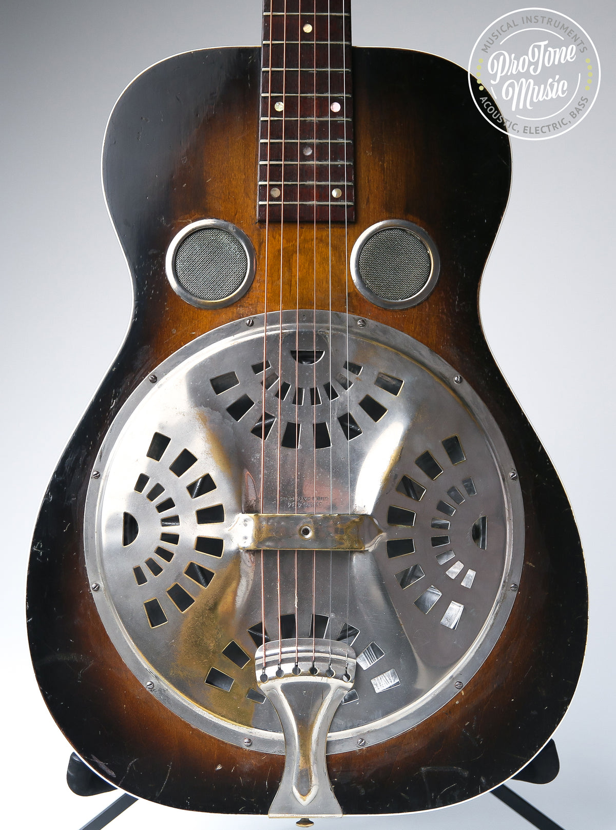 Vintage Dobro Resonator Sunburst &amp; Hard Case - ProTone Music