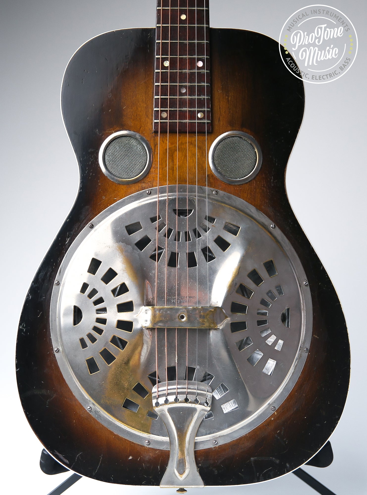 Vintage Dobro Resonator Sunburst & Hard Case - ProTone Music