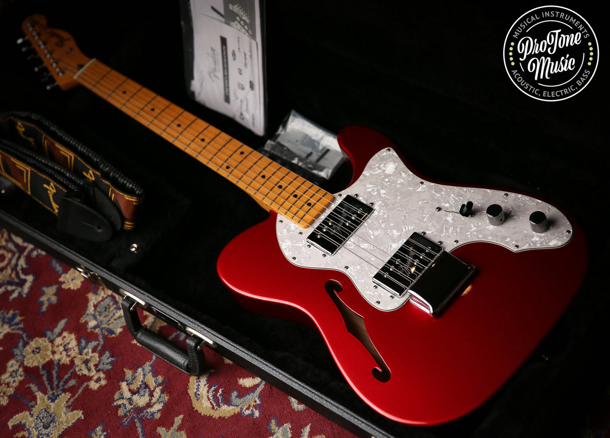 Fender American Vintage 72&#39; Reissue Telecaster Thinline Candy Apple Red - ProTone Music