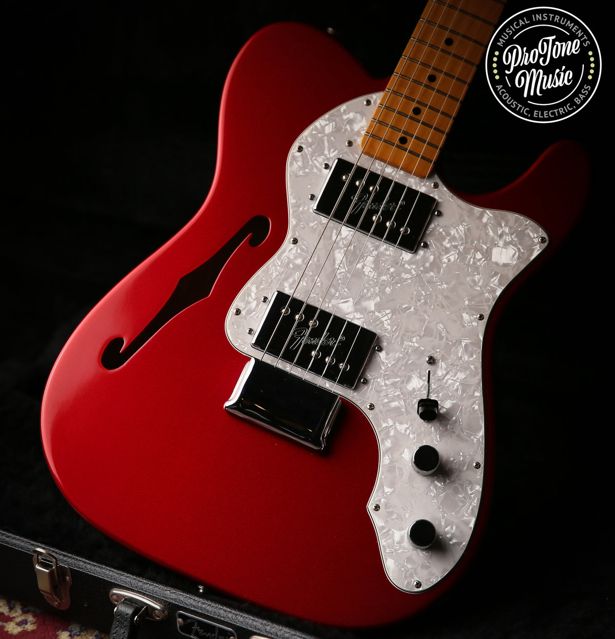 Fender American Vintage 72&#39; Reissue Telecaster Thinline Candy Apple Red - ProTone Music