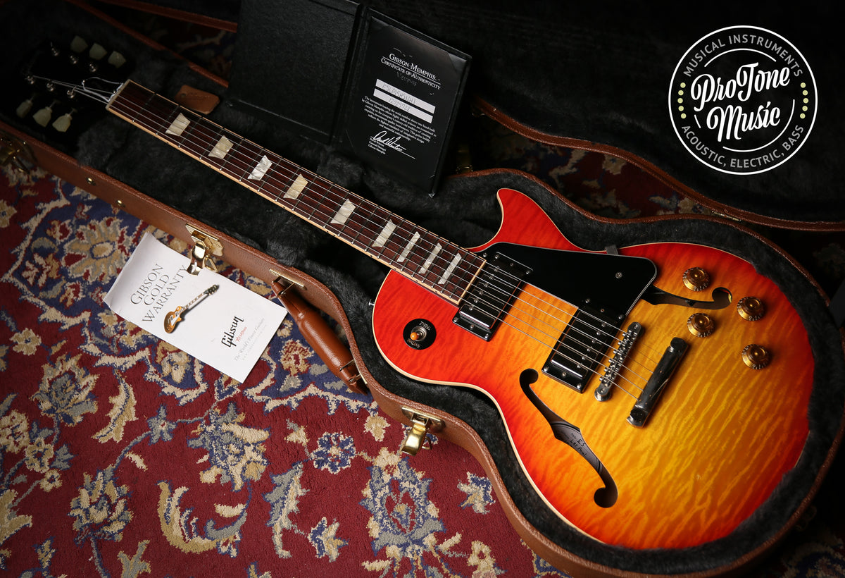 2015 Gibson USA Memphis Les Paul ES Semi Hollow Cherry Sunburst