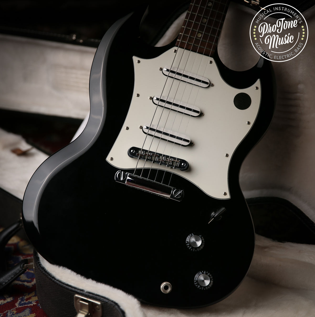 Gibson USA SG3 Single Coils Black Gloss Limited Run &amp; Gibson Case - ProTone Music