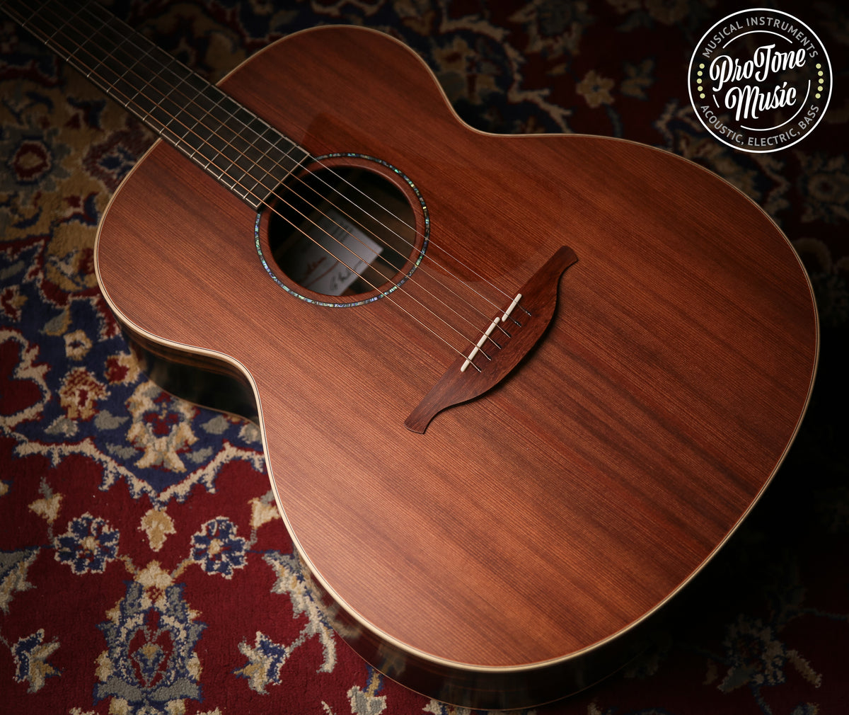 Lowden O-35 Ebony and Sinker Redwood Acoustic Guitar - ProTone Music