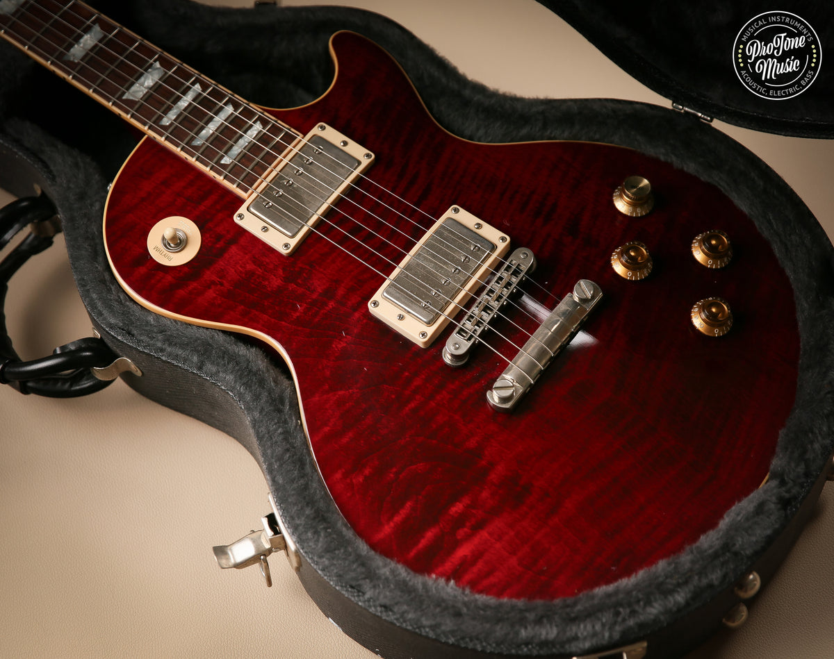 2002 Gibson USA Les Paul Standard Wine Red Headstock Repaired