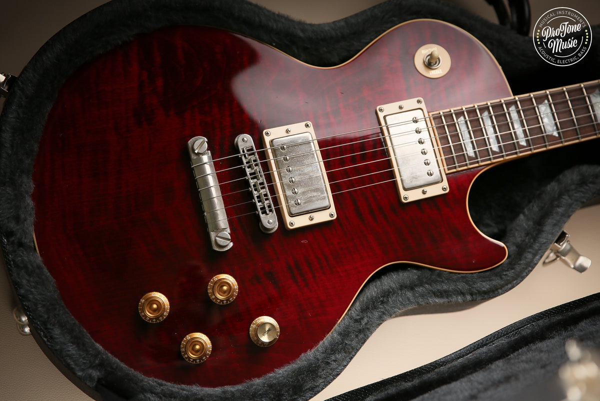 2002 Gibson USA Les Paul Standard Wine Red Headstock Repaired
