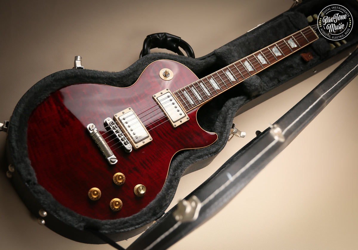2002 Gibson USA Les Paul Standard Wine Red Headstock Repaired