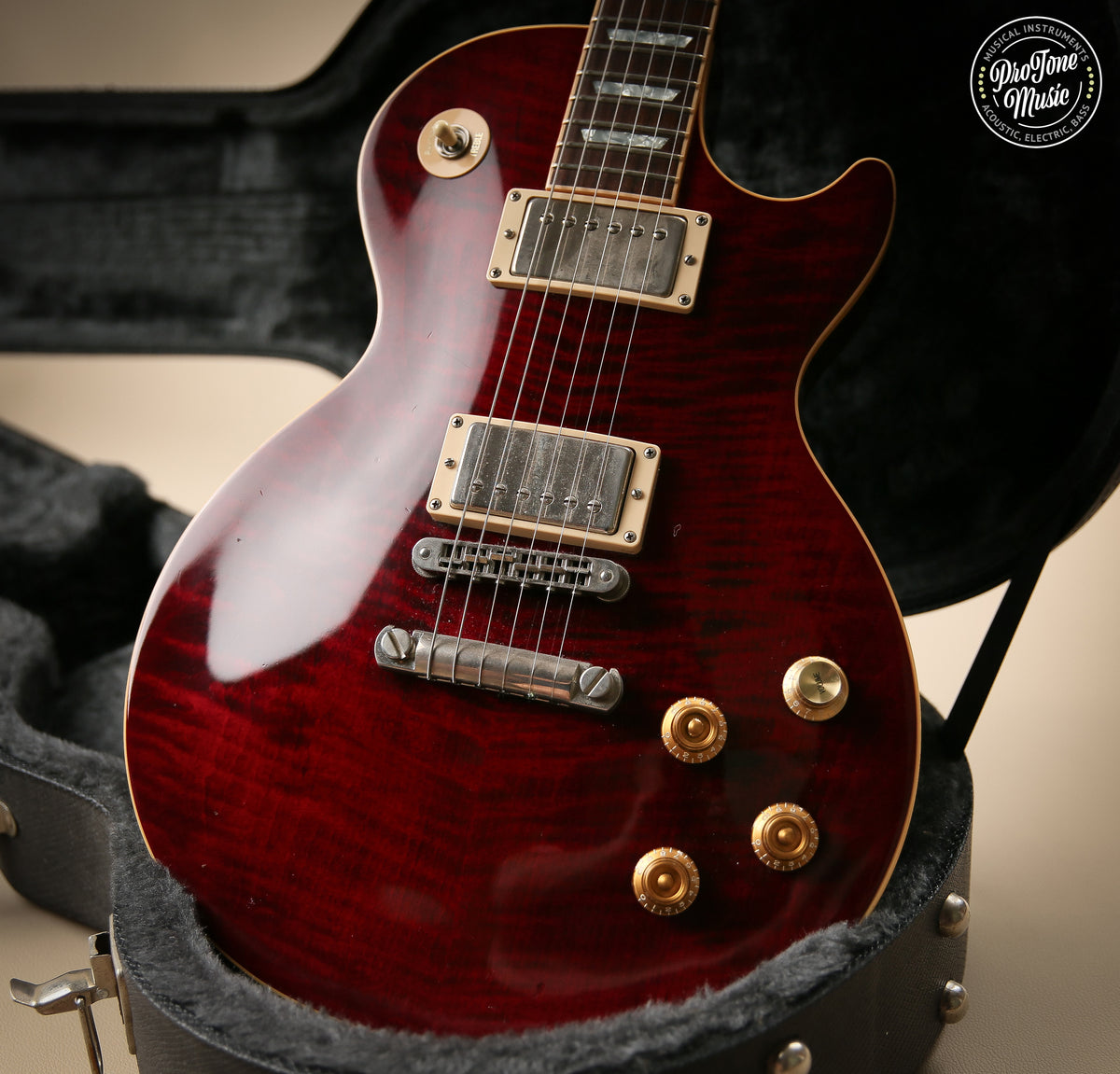 2002 Gibson USA Les Paul Standard Wine Red Headstock Repaired