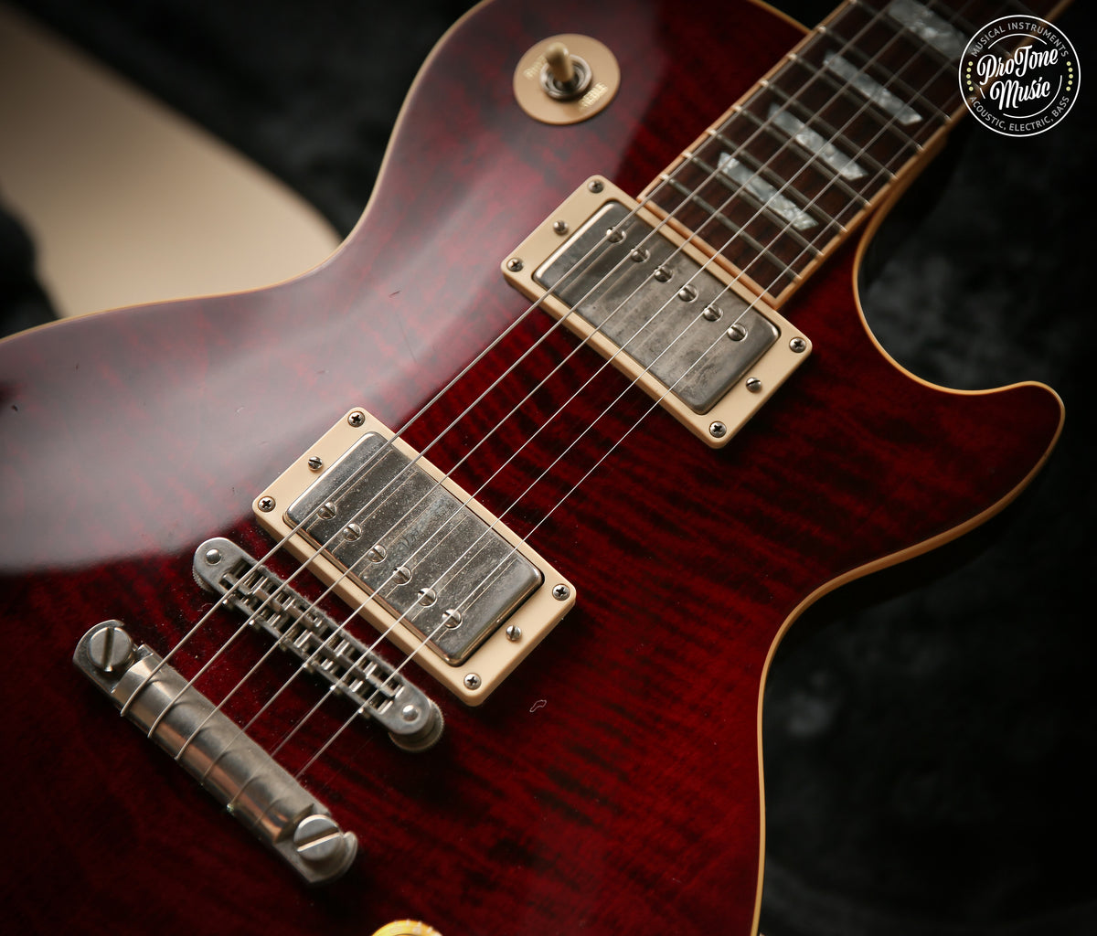 2002 Gibson USA Les Paul Standard Wine Red Headstock Repaired