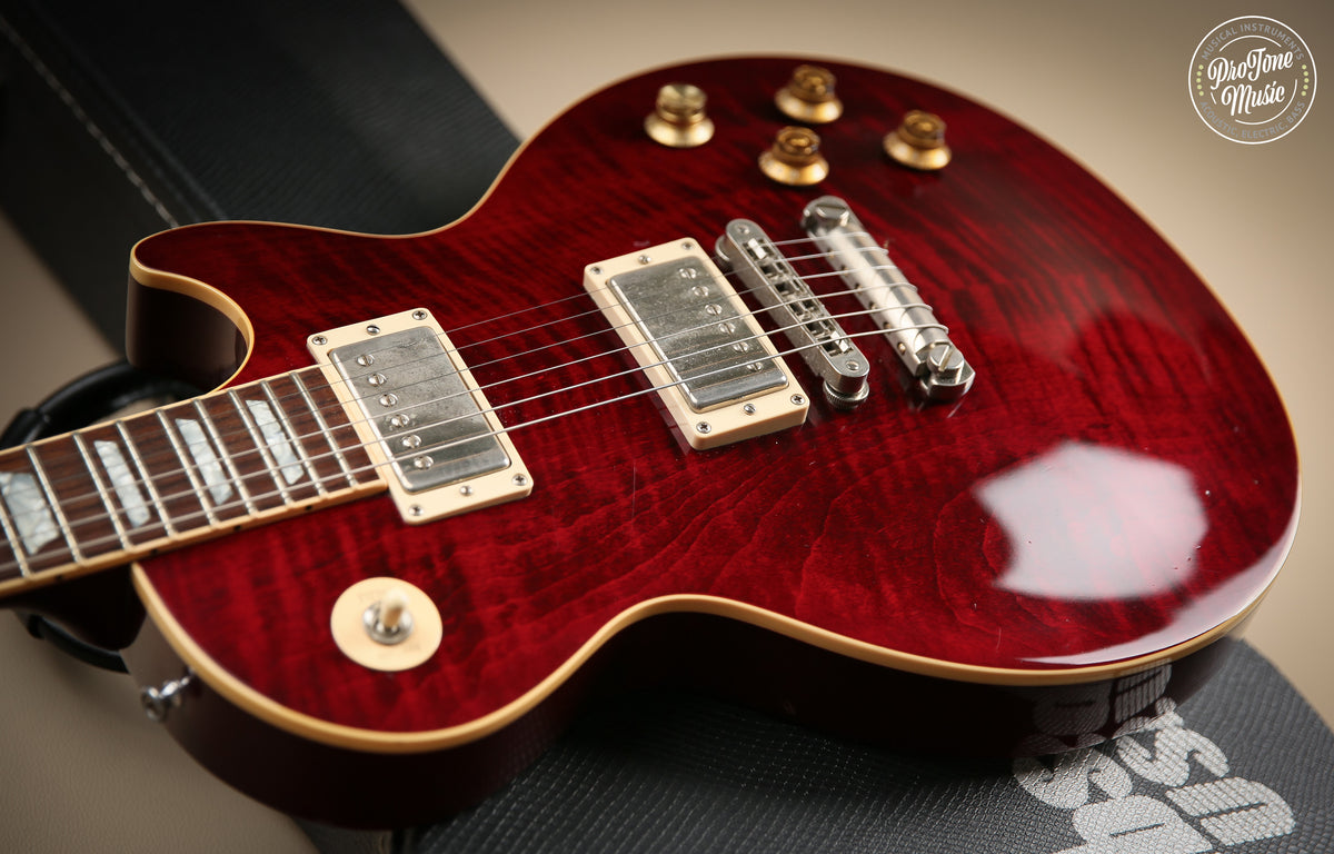 2002 Gibson USA Les Paul Standard Wine Red Headstock Repaired
