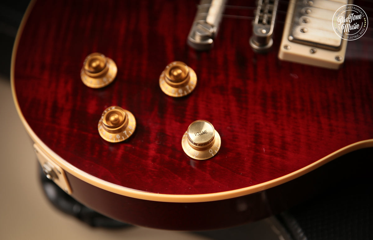 2002 Gibson USA Les Paul Standard Wine Red Headstock Repaired