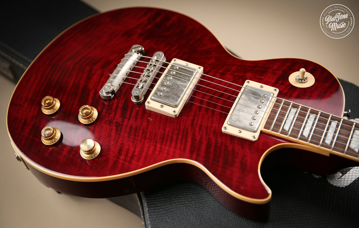 2002 Gibson USA Les Paul Standard Wine Red Headstock Repaired