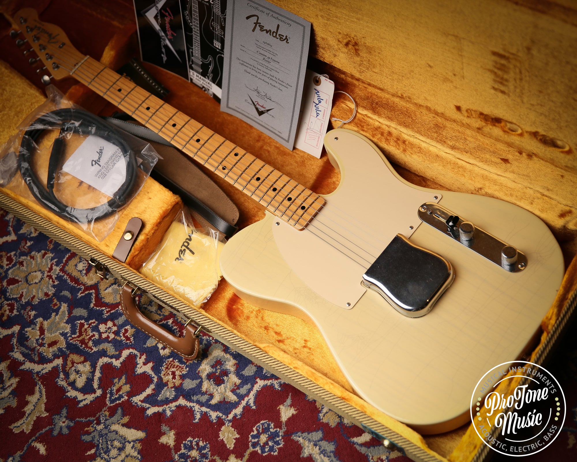 2005 Fender Custom Shop 59' Reissue Esquire Blonde - ProTone Music