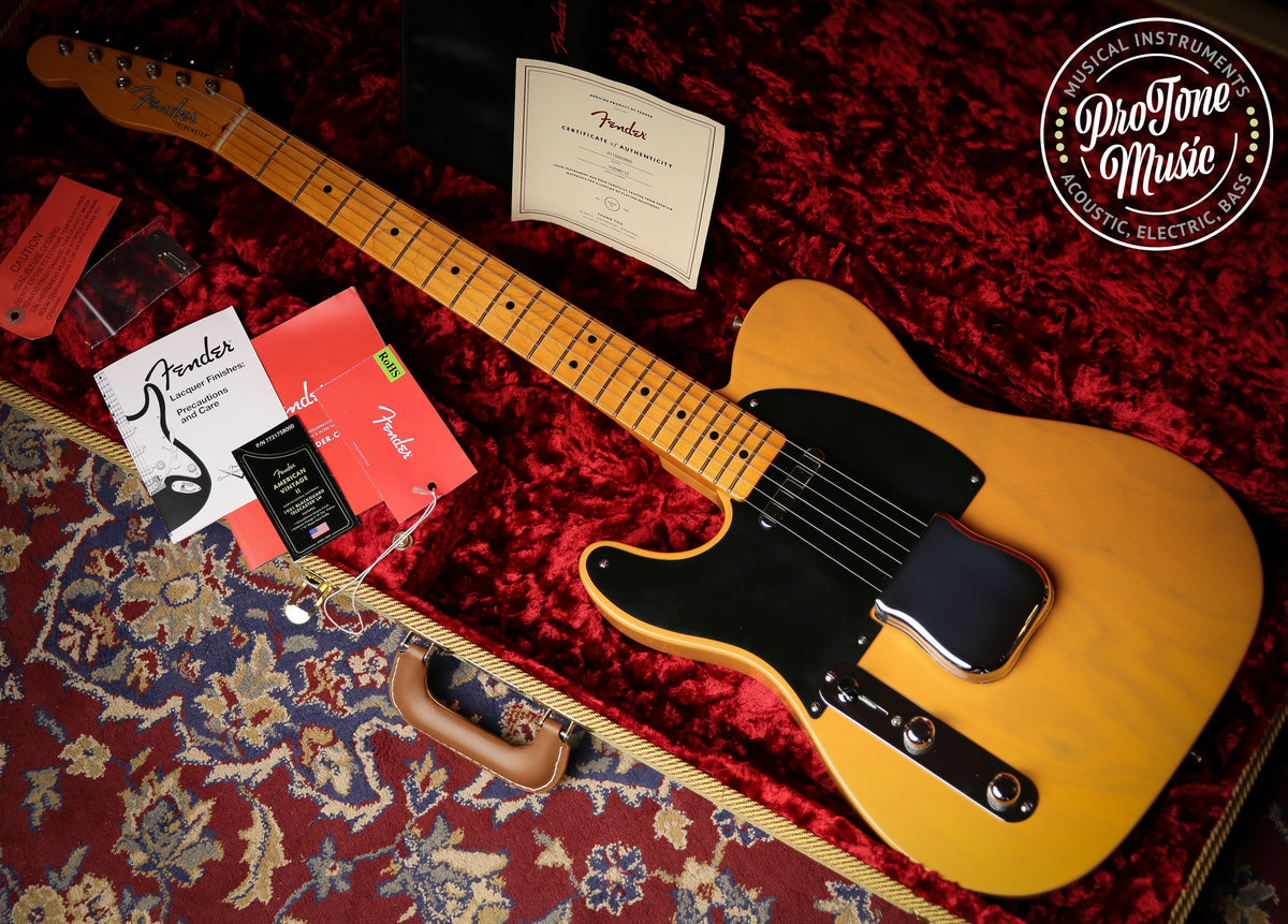 Fender American Vintage II 1951 Telecaster Left Handed Butterscotch Blonde