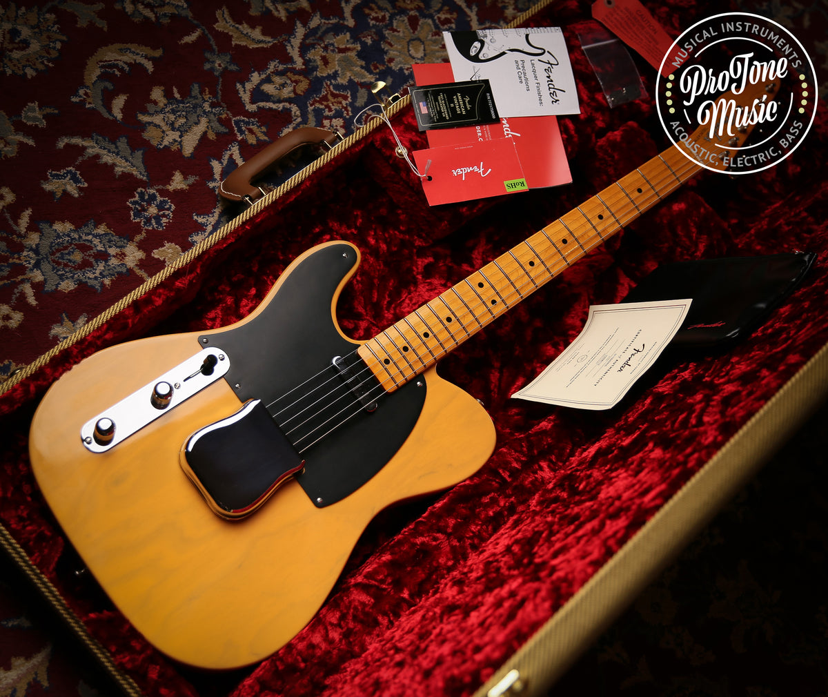 Fender American Vintage II 1951 Telecaster Left Handed Butterscotch Blonde