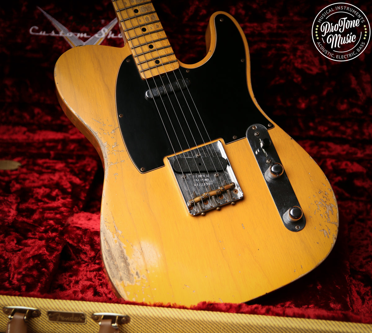 2022 Fender USA Custom Shop 52&#39; Heavy Relic Telecaster Butterscotch Blonde