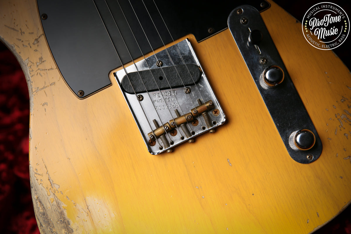 2022 Fender USA Custom Shop 52&#39; Heavy Relic Telecaster Butterscotch Blonde