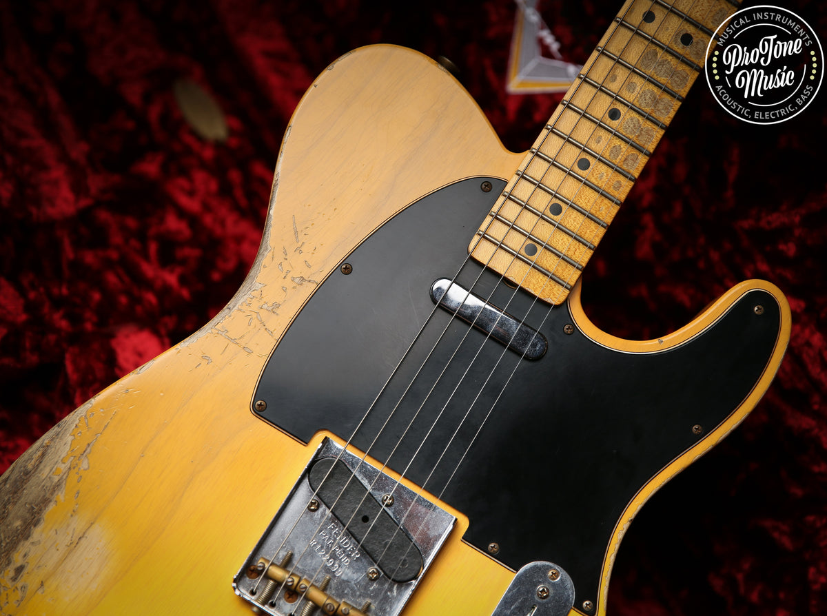 2022 Fender USA Custom Shop 52&#39; Heavy Relic Telecaster Butterscotch Blonde