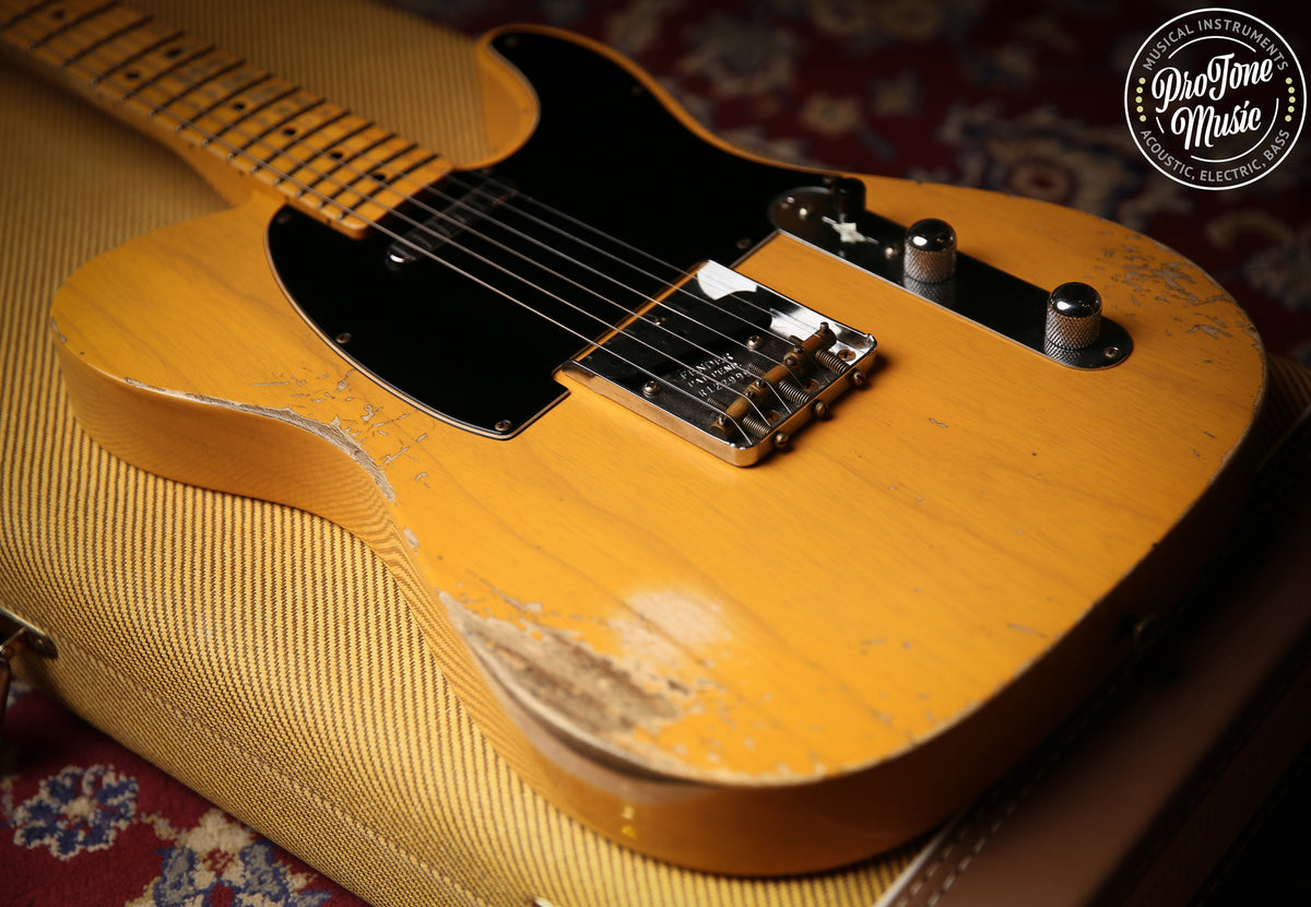 2022 Fender USA Custom Shop 52&#39; Heavy Relic Telecaster Butterscotch Blonde