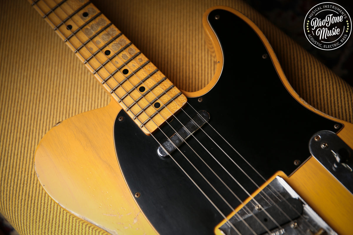 2022 Fender USA Custom Shop 52&#39; Heavy Relic Telecaster Butterscotch Blonde