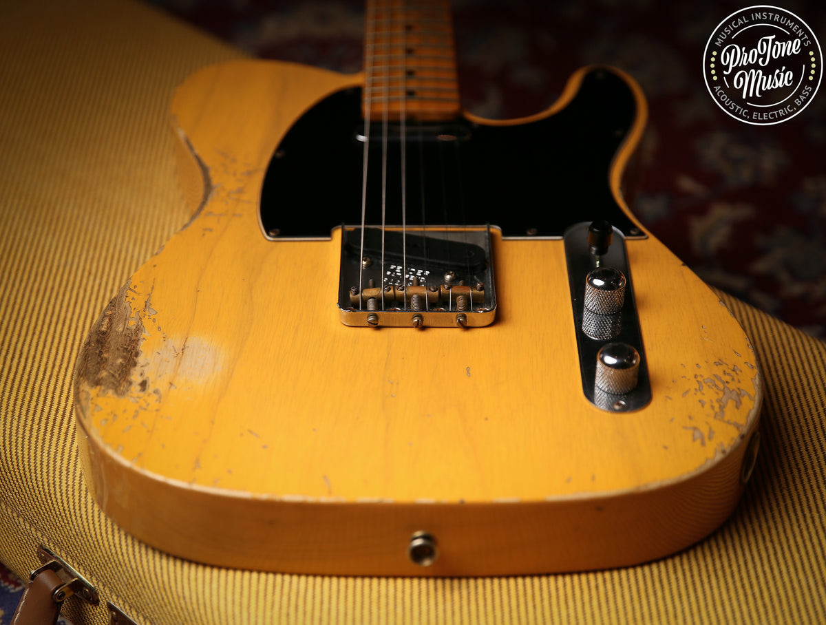 2022 Fender USA Custom Shop 52&#39; Heavy Relic Telecaster Butterscotch Blonde
