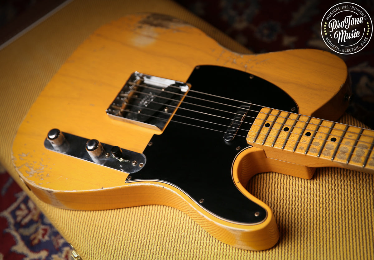 2022 Fender USA Custom Shop 52&#39; Heavy Relic Telecaster Butterscotch Blonde