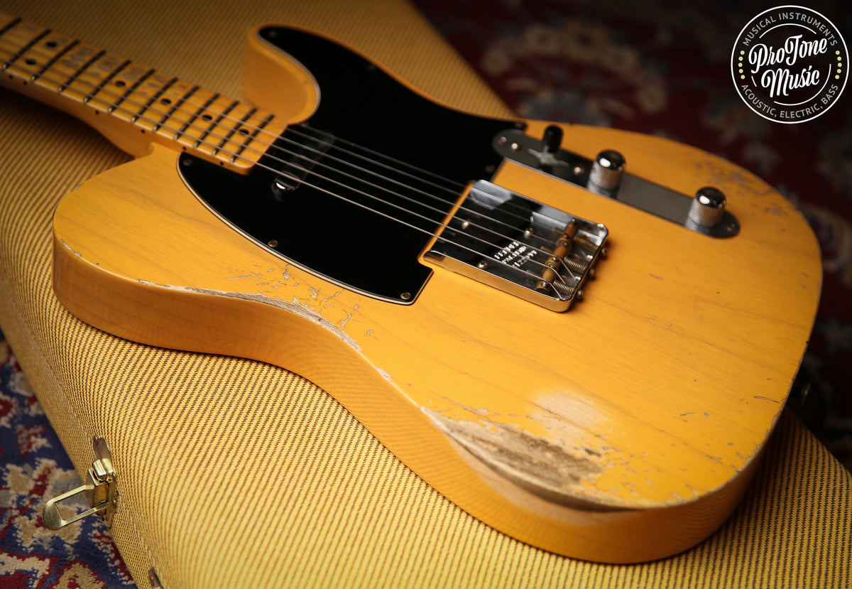 2022 Fender USA Custom Shop 52&#39; Heavy Relic Telecaster Butterscotch Blonde