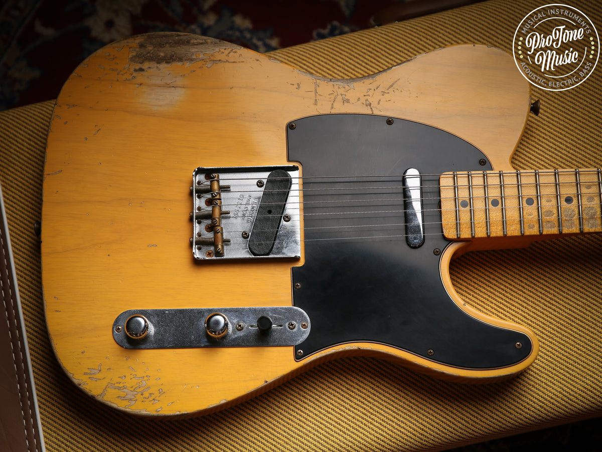 2022 Fender USA Custom Shop 52&#39; Heavy Relic Telecaster Butterscotch Blonde