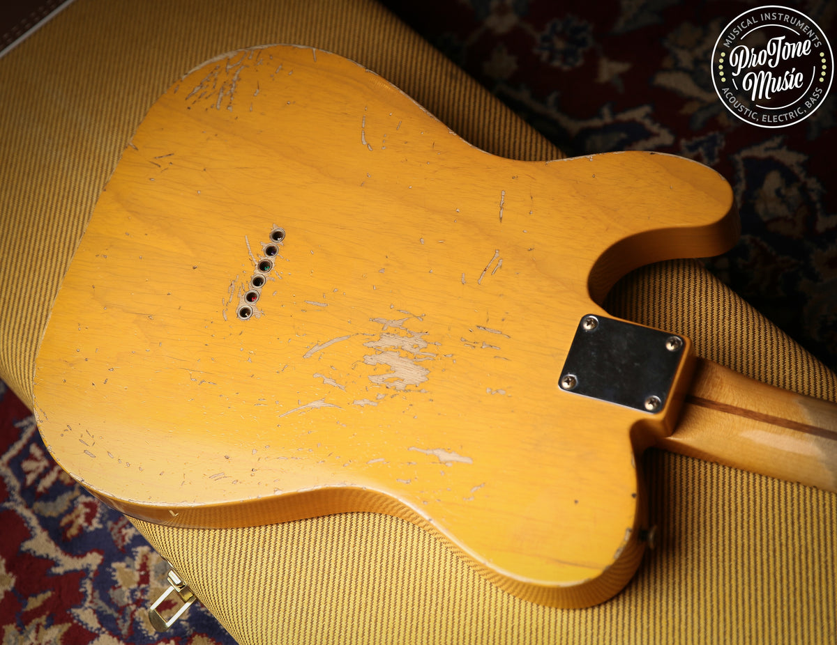 2022 Fender USA Custom Shop 52&#39; Heavy Relic Telecaster Butterscotch Blonde