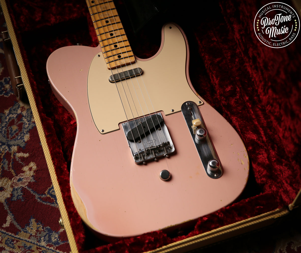 Fender USA Custom Shop 54 Reissue Telecaster Shell Pink Relic B BENDER