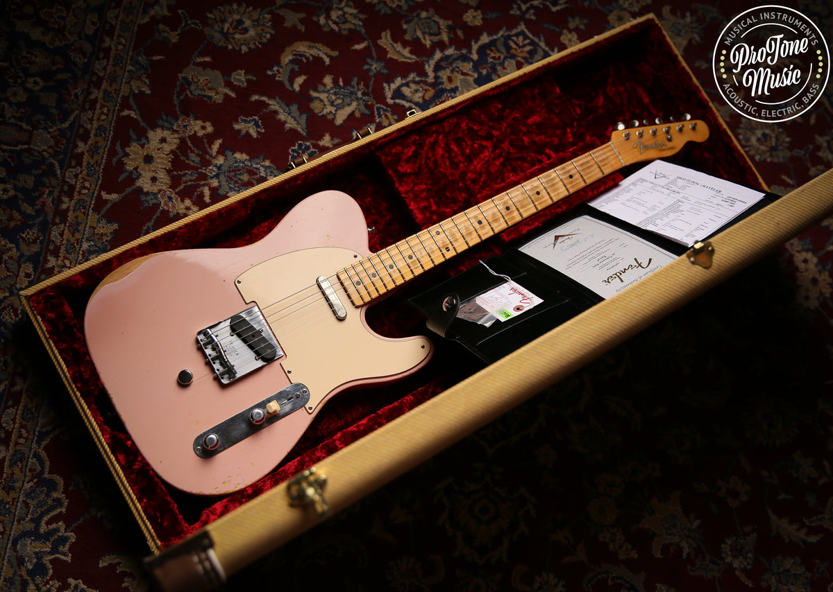 Fender USA Custom Shop 54 Reissue Telecaster Shell Pink Relic B BENDER