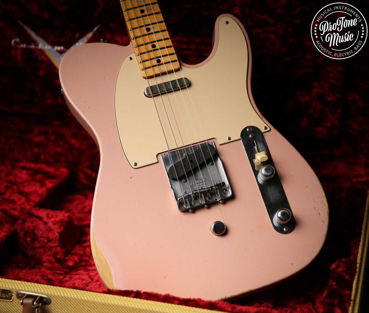 Fender USA Custom Shop 54 Reissue Telecaster Shell Pink Relic B BENDER