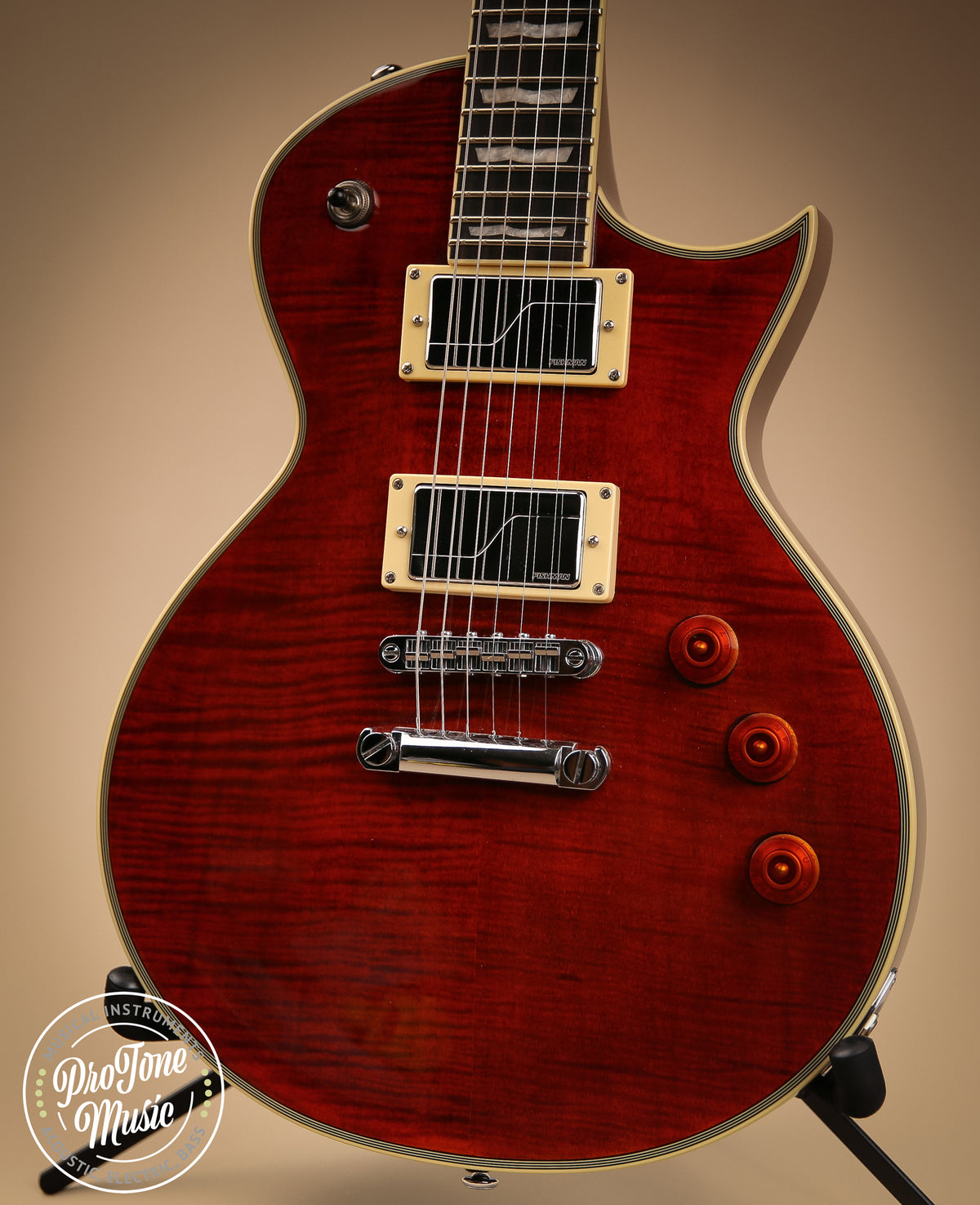 2019 ESP LTD EC1000 Deluxe Tiger Eye - ProTone Music