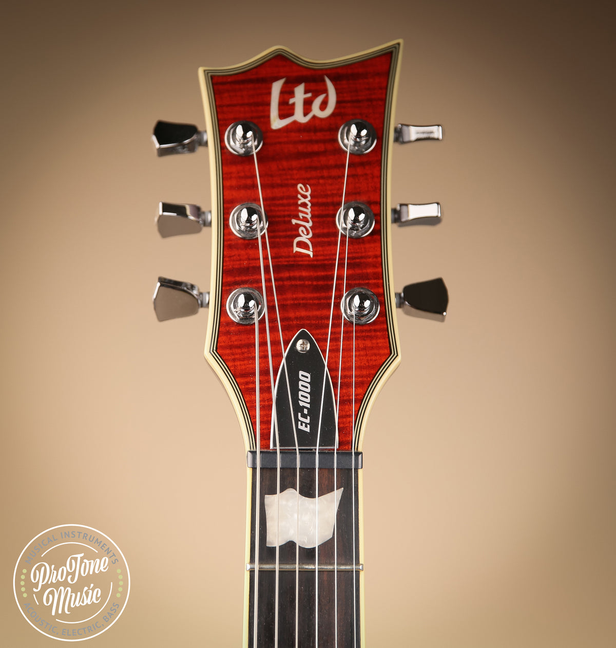 2019 ESP LTD EC1000 Deluxe Tiger Eye - ProTone Music