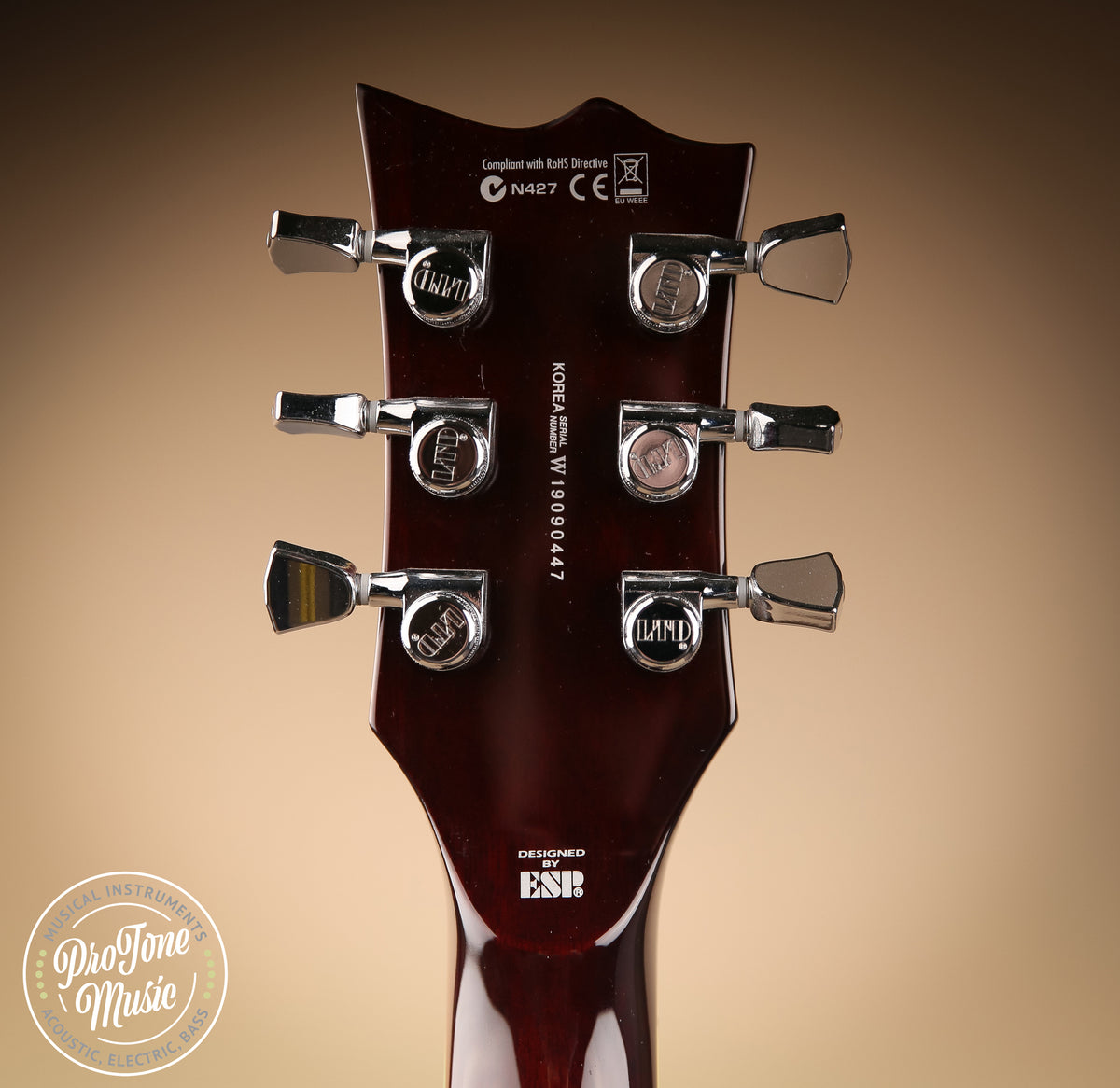2019 ESP LTD EC1000 Deluxe Tiger Eye - ProTone Music