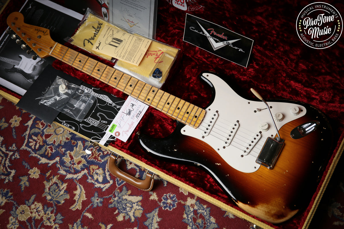Fender USA Custom Shop 54&#39; Stratocaster Heavy Relic Two Colour Sunburst