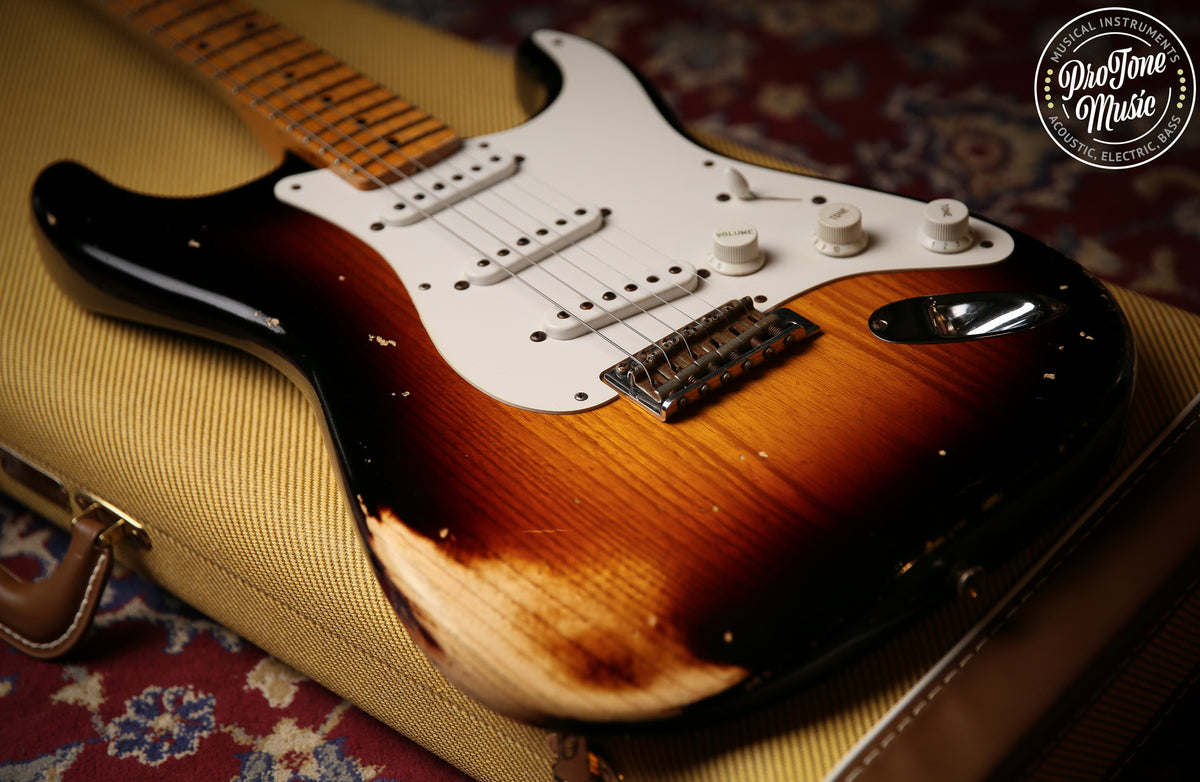 Fender USA Custom Shop 54&#39; Stratocaster Heavy Relic Two Colour Sunburst