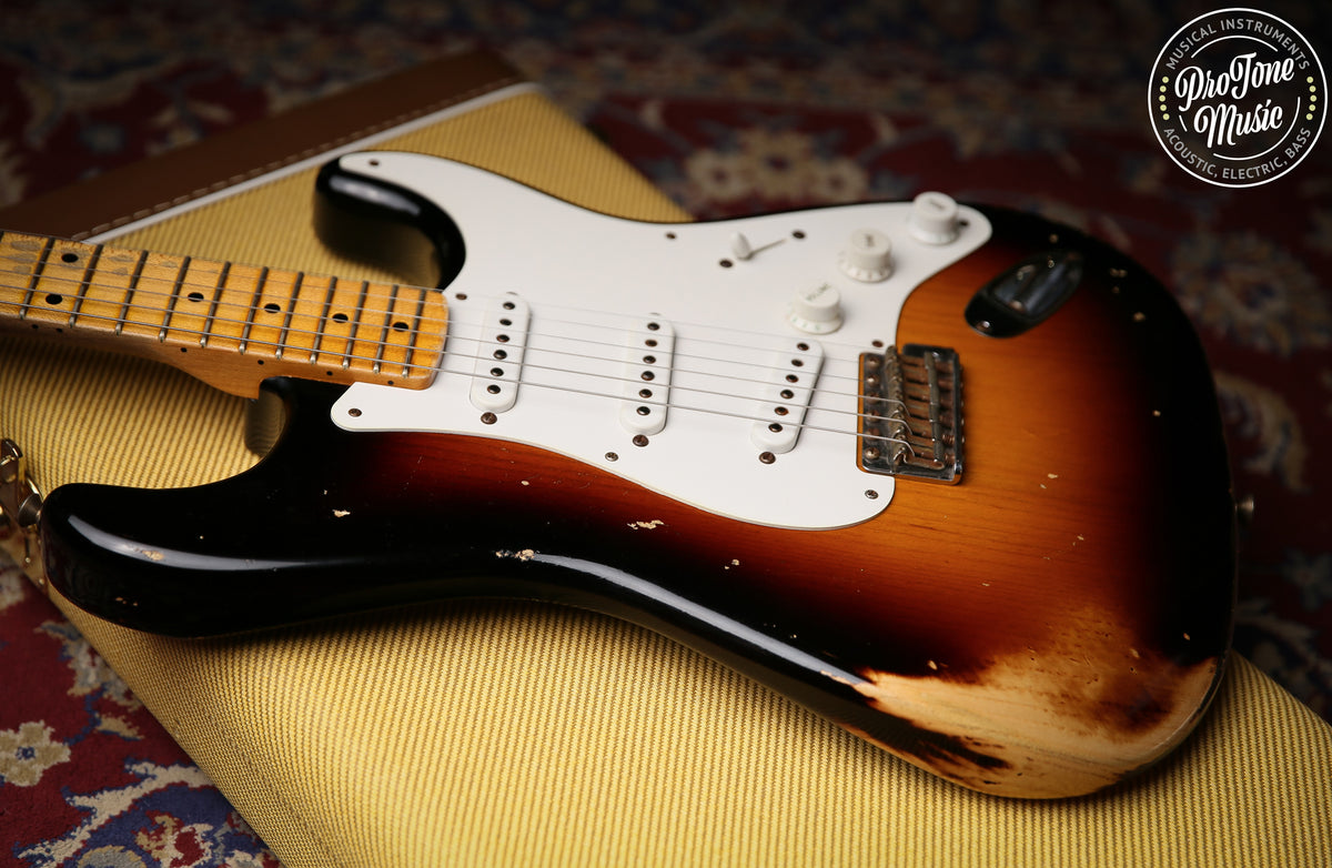 Fender USA Custom Shop 54&#39; Stratocaster Heavy Relic Two Colour Sunburst