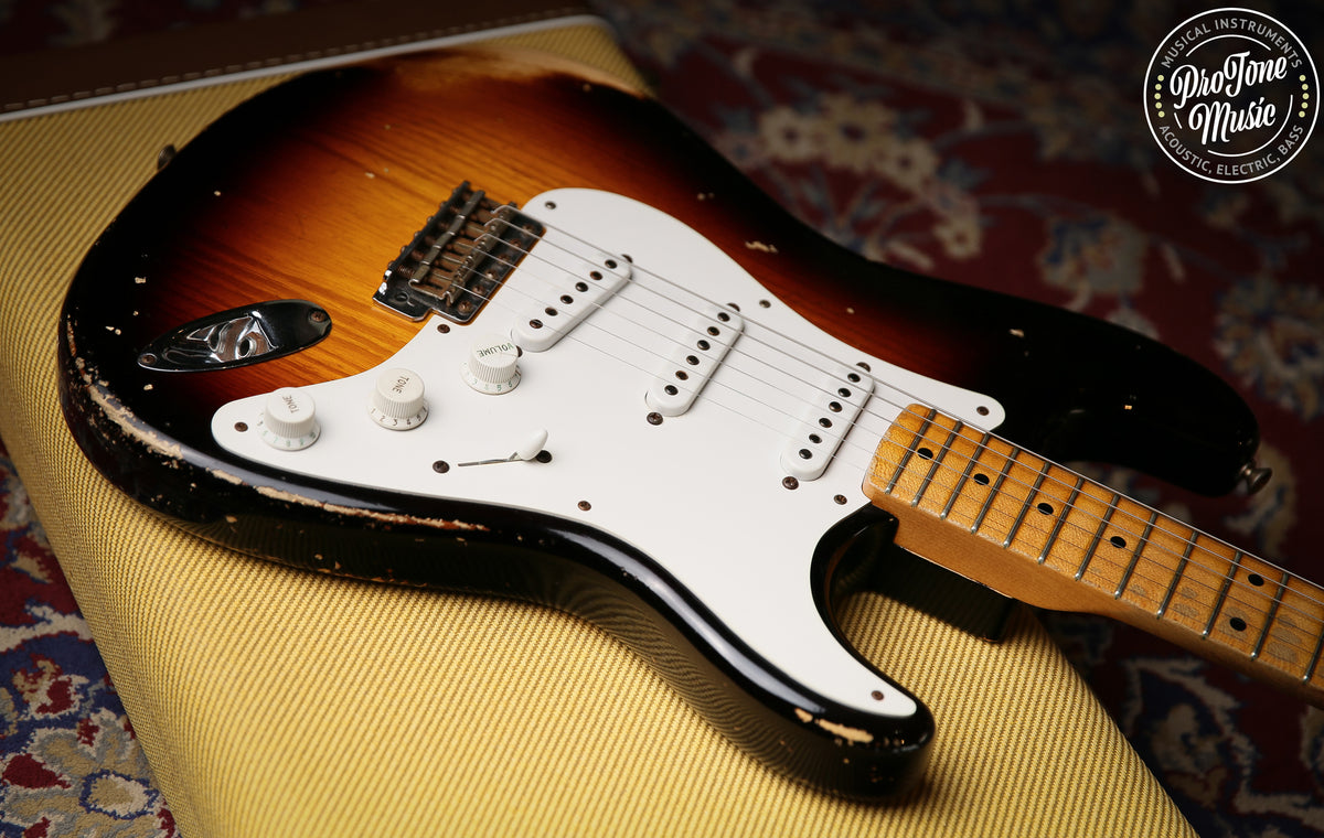 Fender USA Custom Shop 54&#39; Stratocaster Heavy Relic Two Colour Sunburst