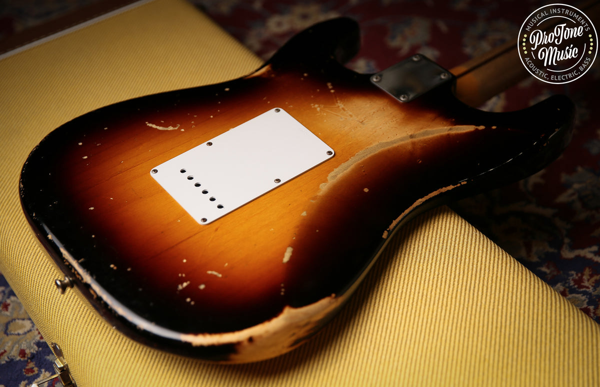 Fender USA Custom Shop 54&#39; Stratocaster Heavy Relic Two Colour Sunburst