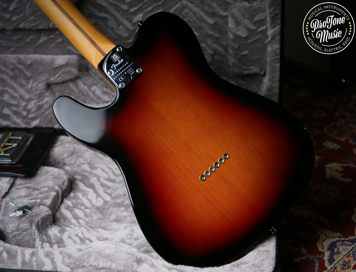 2023 Fender American Professional II Telecaster Three Tone Sunburst