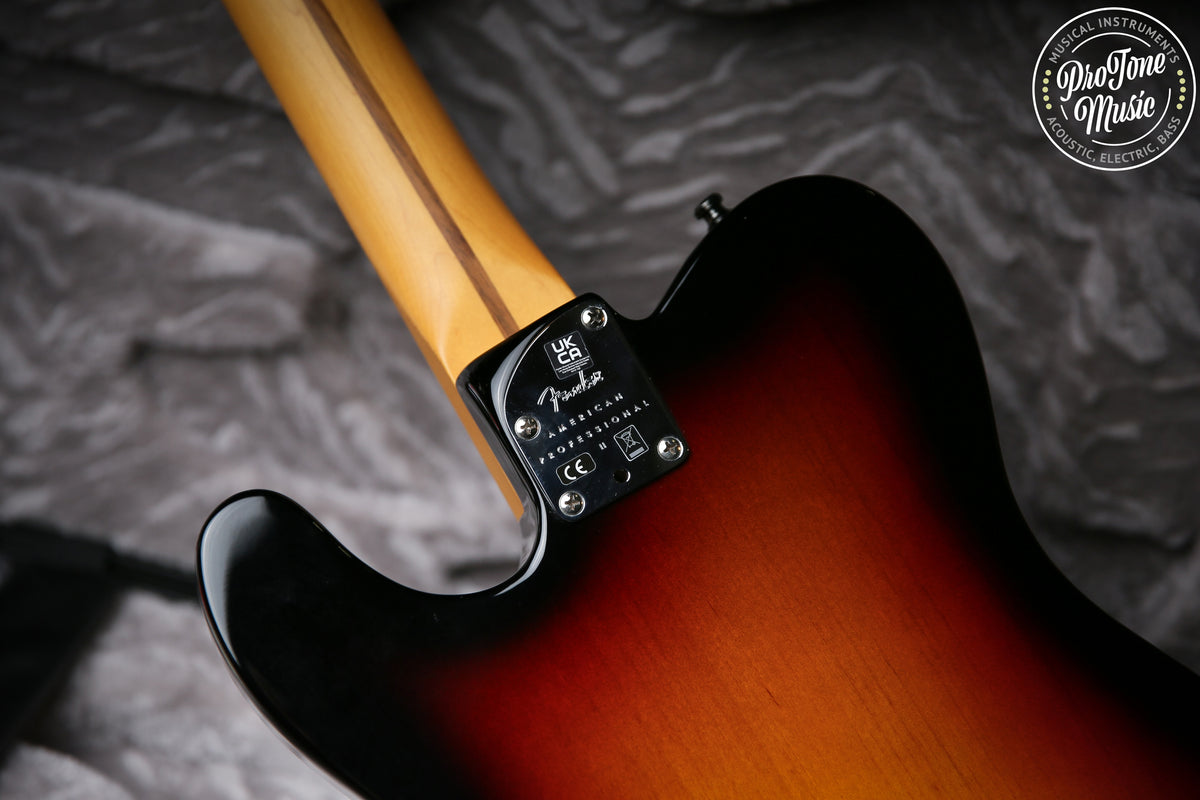 2023 Fender American Professional II Telecaster Three Tone Sunburst