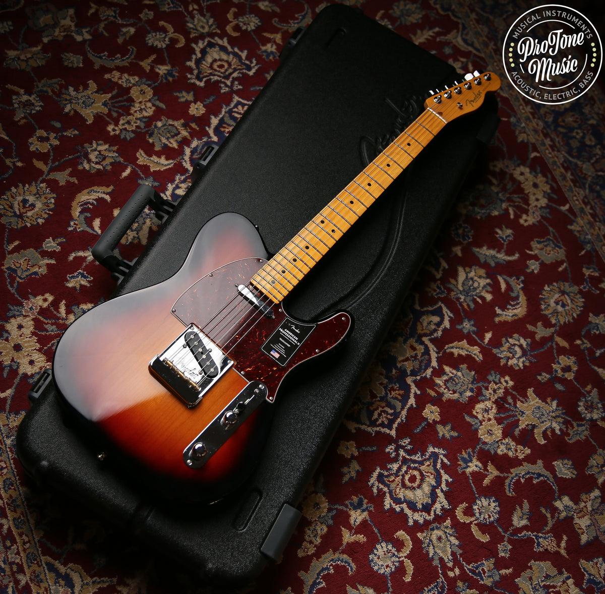 2023 Fender American Professional II Telecaster Three Tone Sunburst