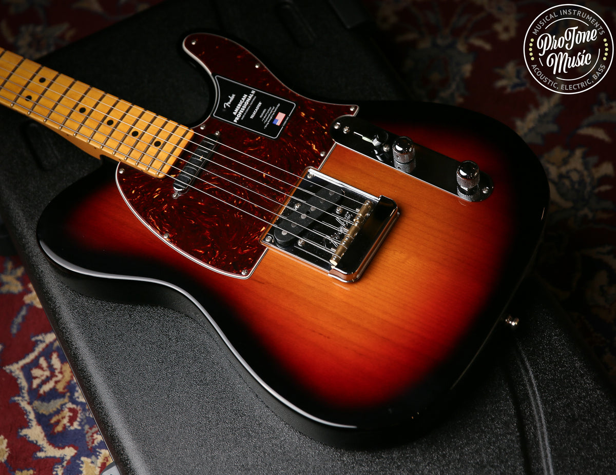 2023 Fender American Professional II Telecaster Three Tone Sunburst