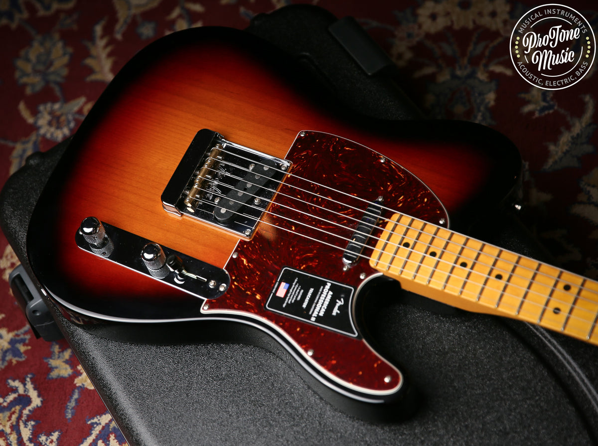 2023 Fender American Professional II Telecaster Three Tone Sunburst